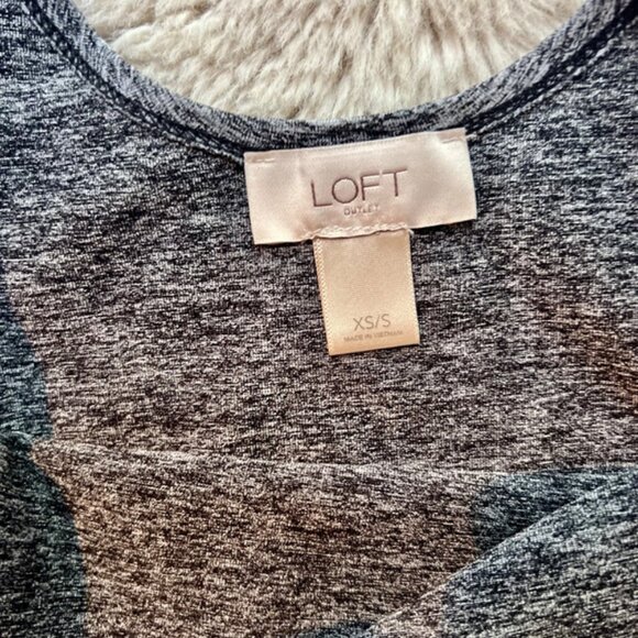 LOFT Outlet Maxi Dress – XS/S, Heather Gray & Black - Picture 2 of 3
